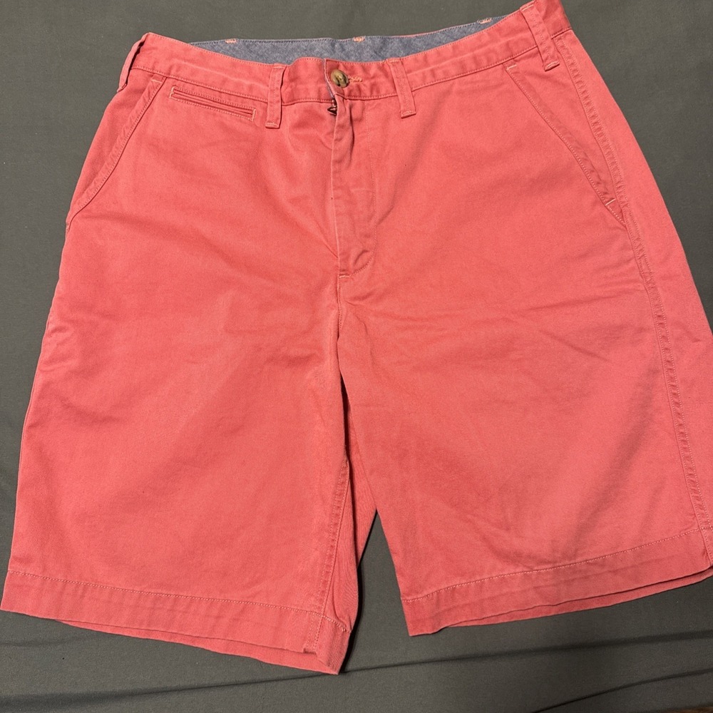 Polo Ralph Lauren Chino Shorts Mens 32 Pink 100% Cotton Relaxed Fit Casual‎